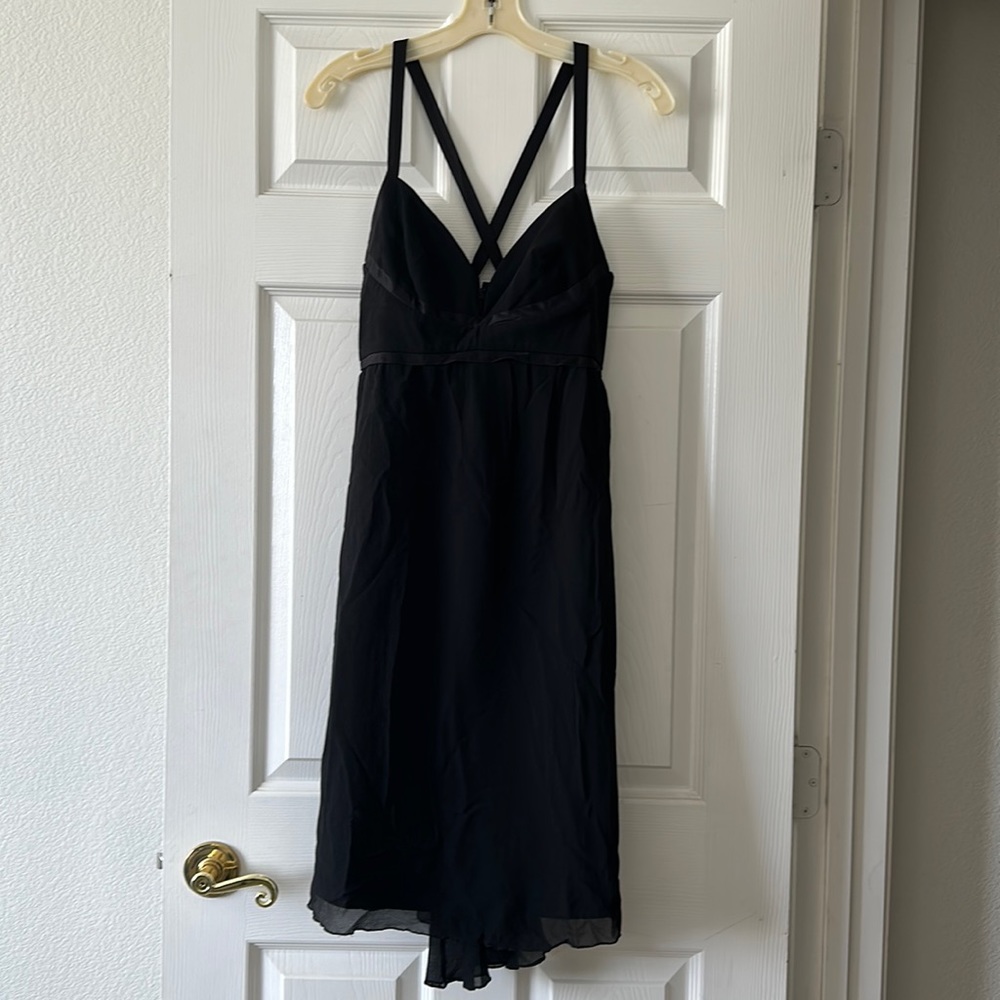 MaxMara Black Strappy Slip Dress